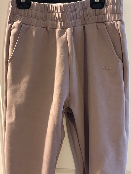 AYBL Pants - AYBL Elastic-Waist Taupe Jogger Pants